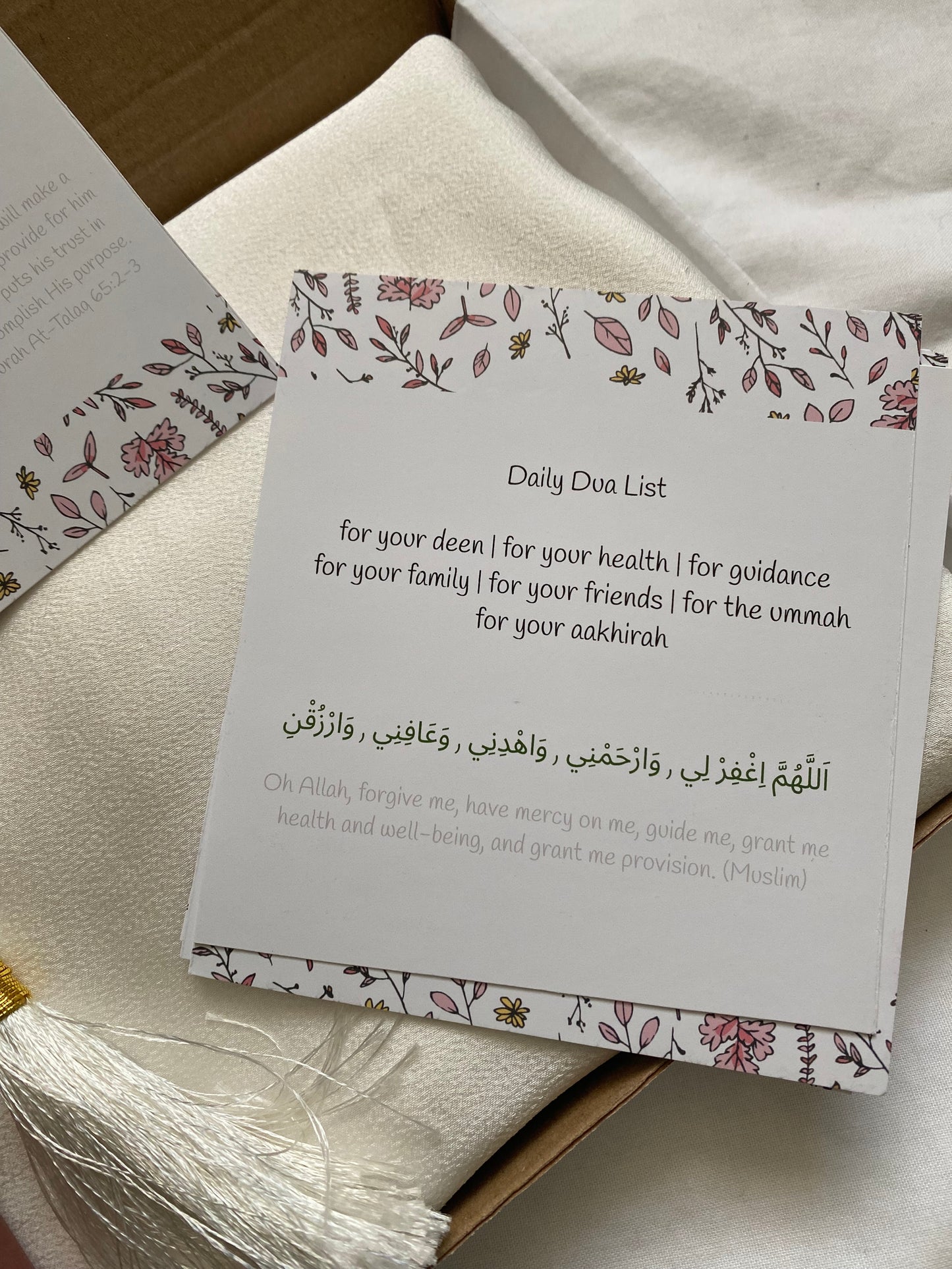 Well-being reminder cards