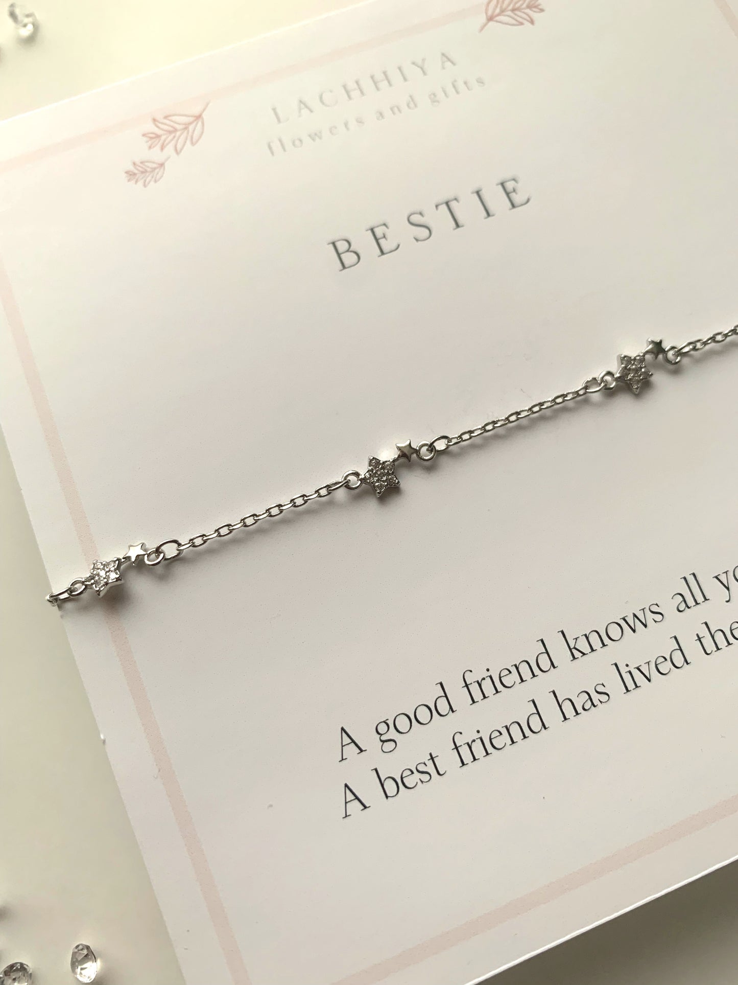 Bestie with silver hearts