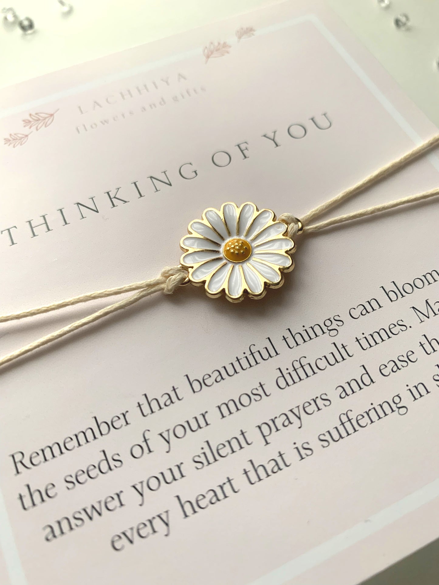 Thinking of you with flower