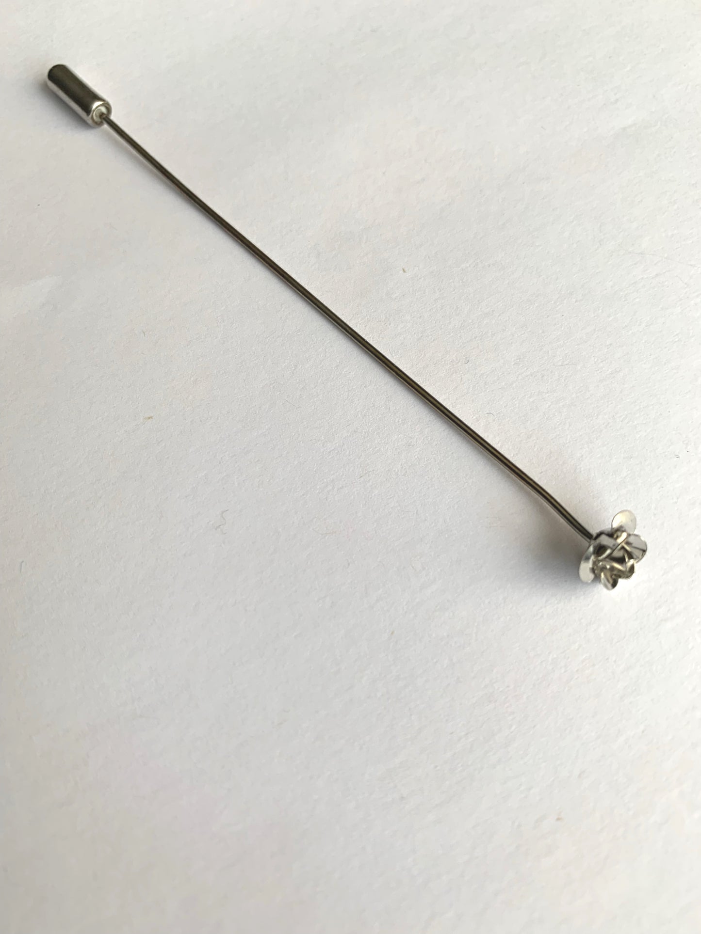 Open rose long pin