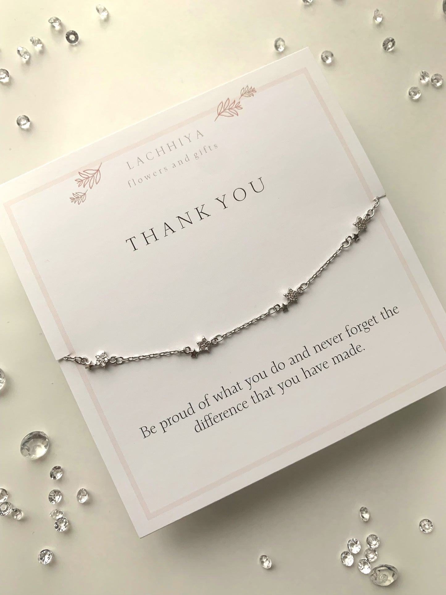 Thank you with stars