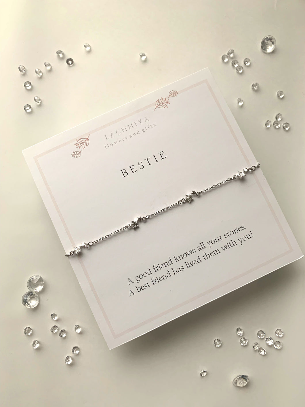 Bestie with silver hearts