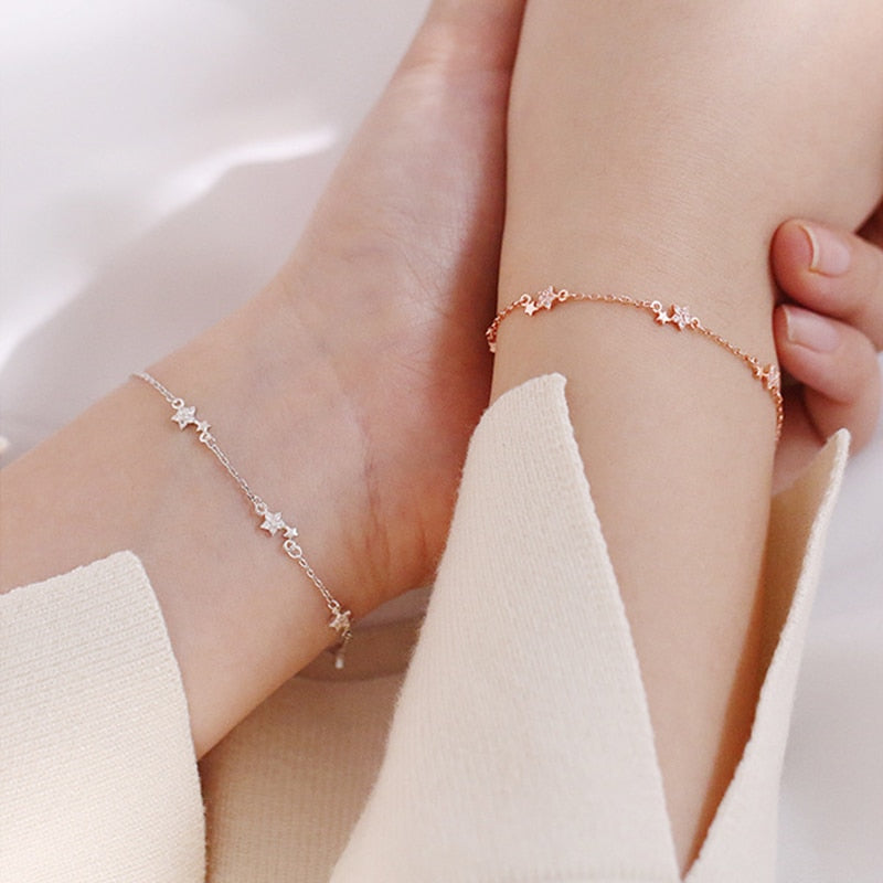 Sister with rose gold stars