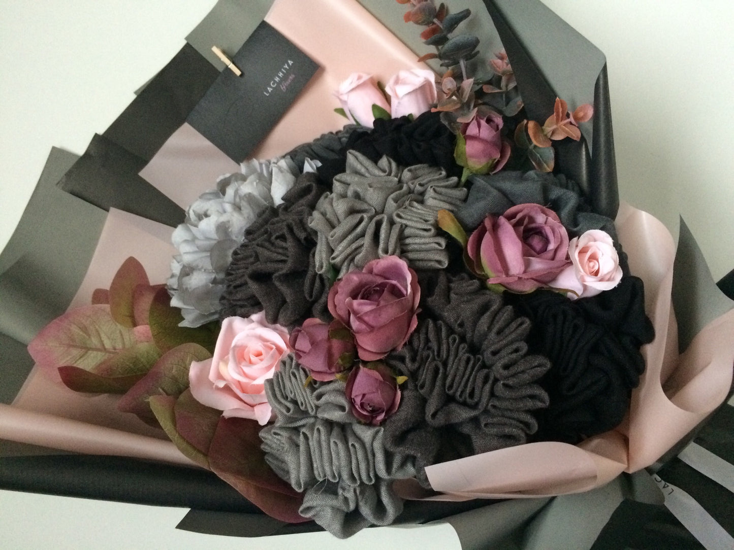 Hijab Bouquet Shades Of Grey