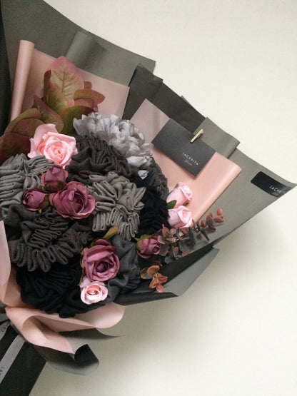 Hijab Bouquet Shades Of Grey