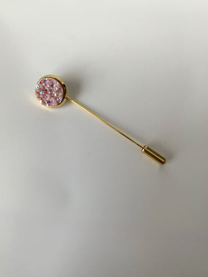 Lapel pin pink smoothie