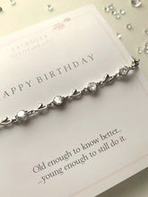 Load image into Gallery viewer, Happy birthday with diamond bracelet
