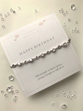 Load image into Gallery viewer, Happy birthday with diamond bracelet
