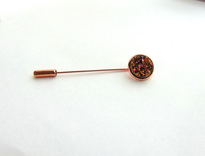 RAINBOW CABOCHON PIN