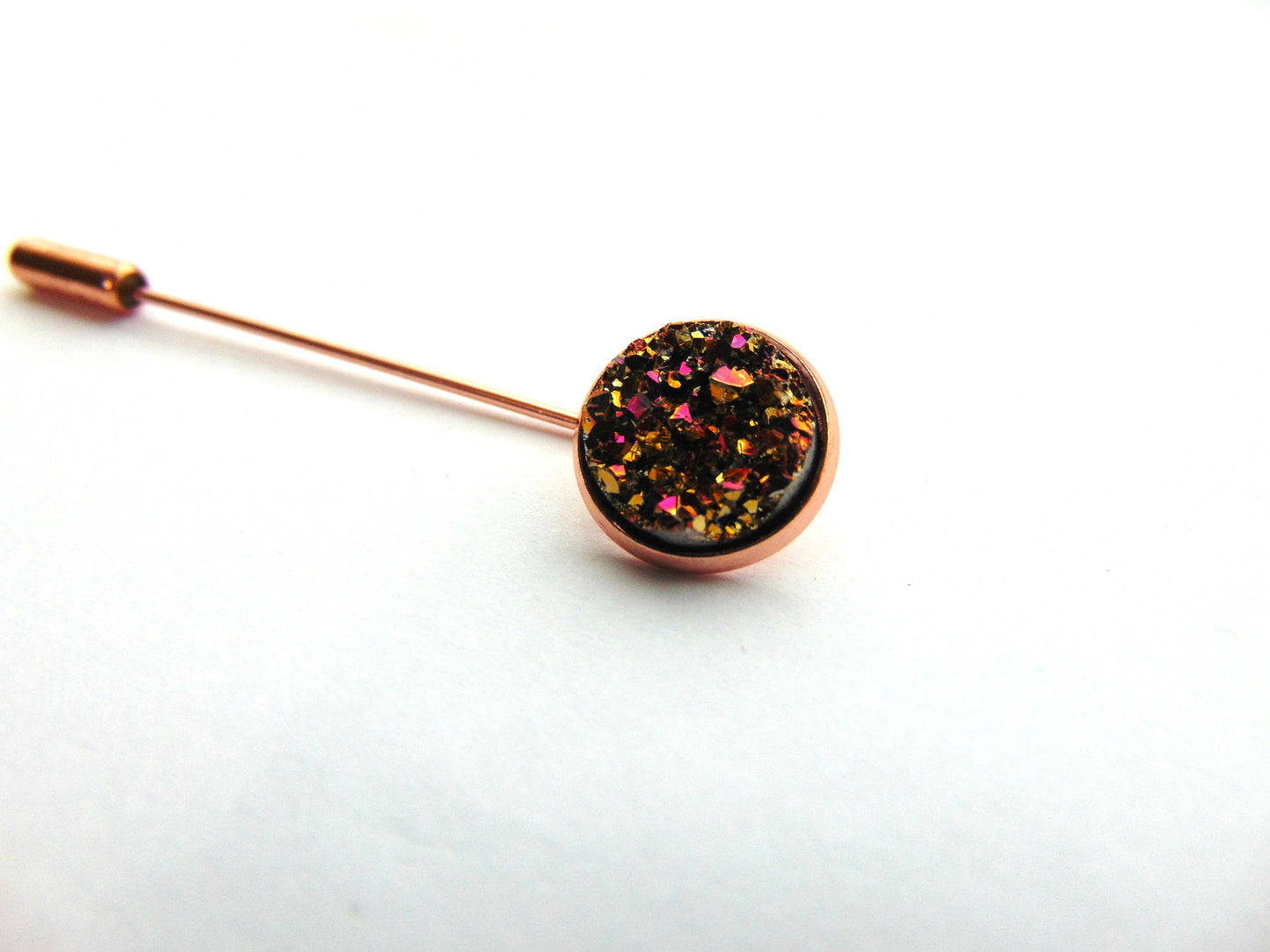 RAINBOW CABOCHON PIN