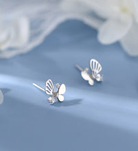 Load image into Gallery viewer, Thank you with butterfly studs
