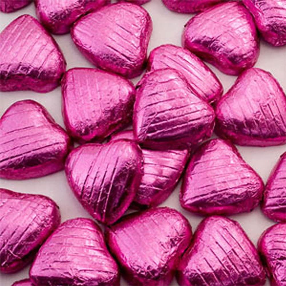 Chocolate foil hearts