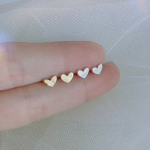 Load image into Gallery viewer, Mini heart studs

